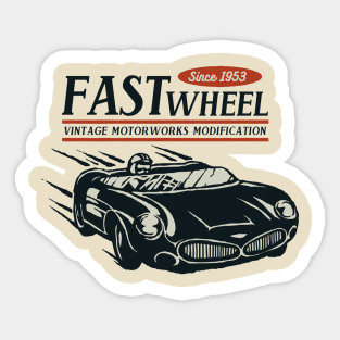 Vintage racer speed Sticker